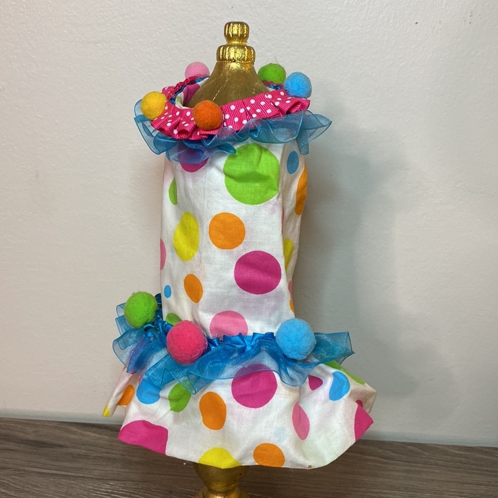 Polka Dot Party Dress & Hat - Picture 4 of 8